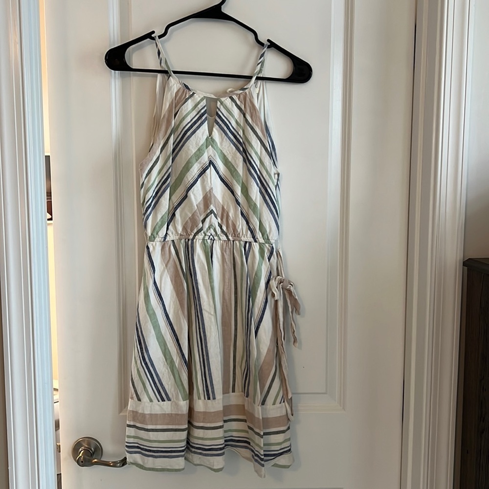 Halter style striped dress